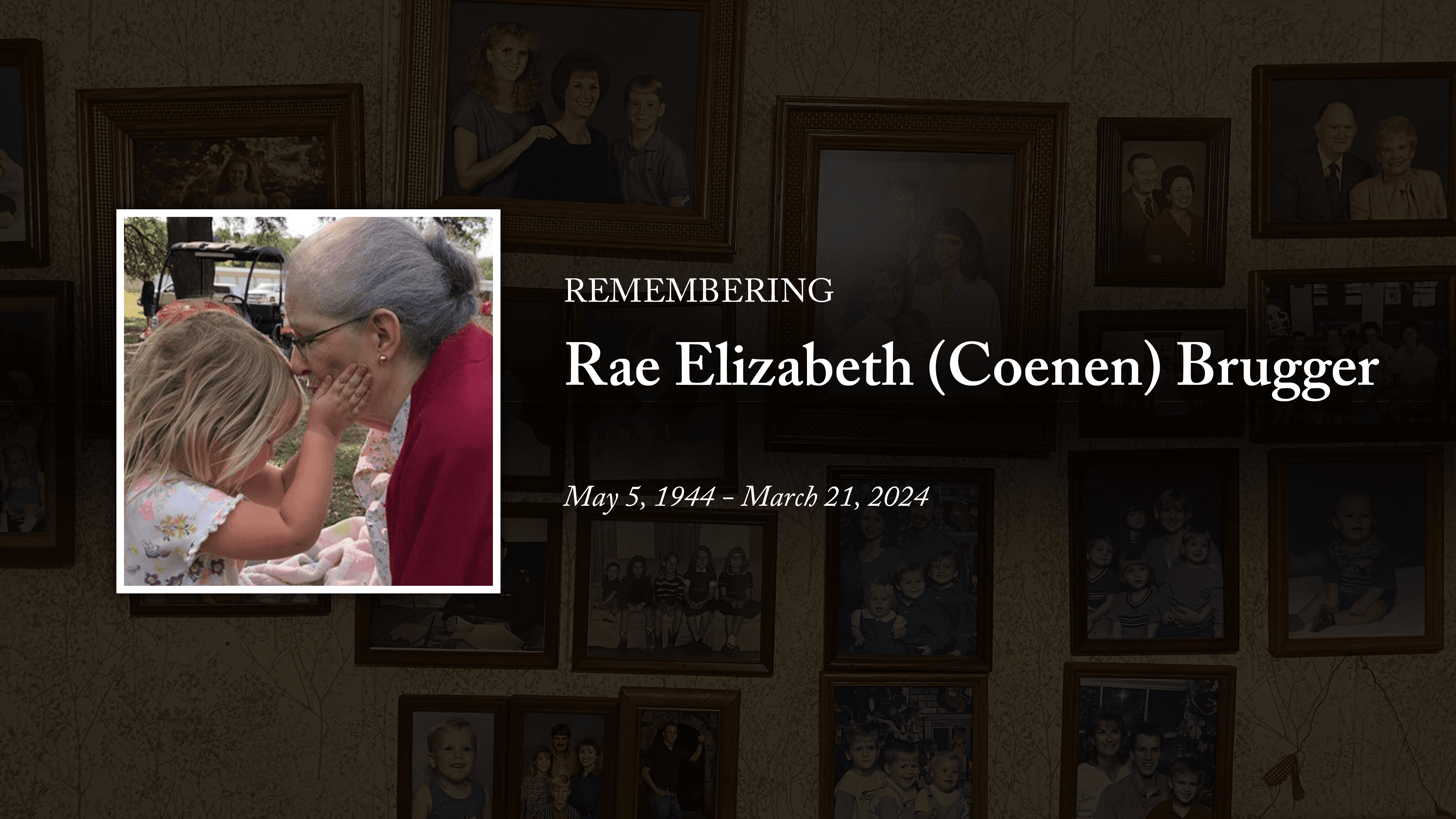 Remembering Rae Elizabeth Coenen Brugger